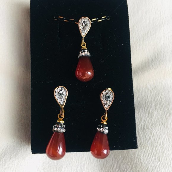 Earrings and Necklace Set with Gift Box -New - Picture 4 of 6